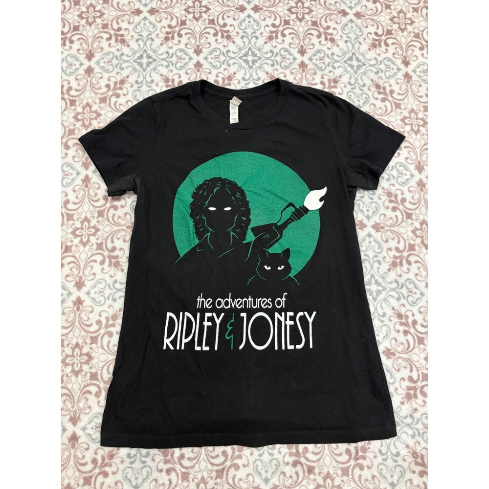 Bella Canvas Adventures of Ripley & Jonesy Alien Graphic T-Shirt Black Large